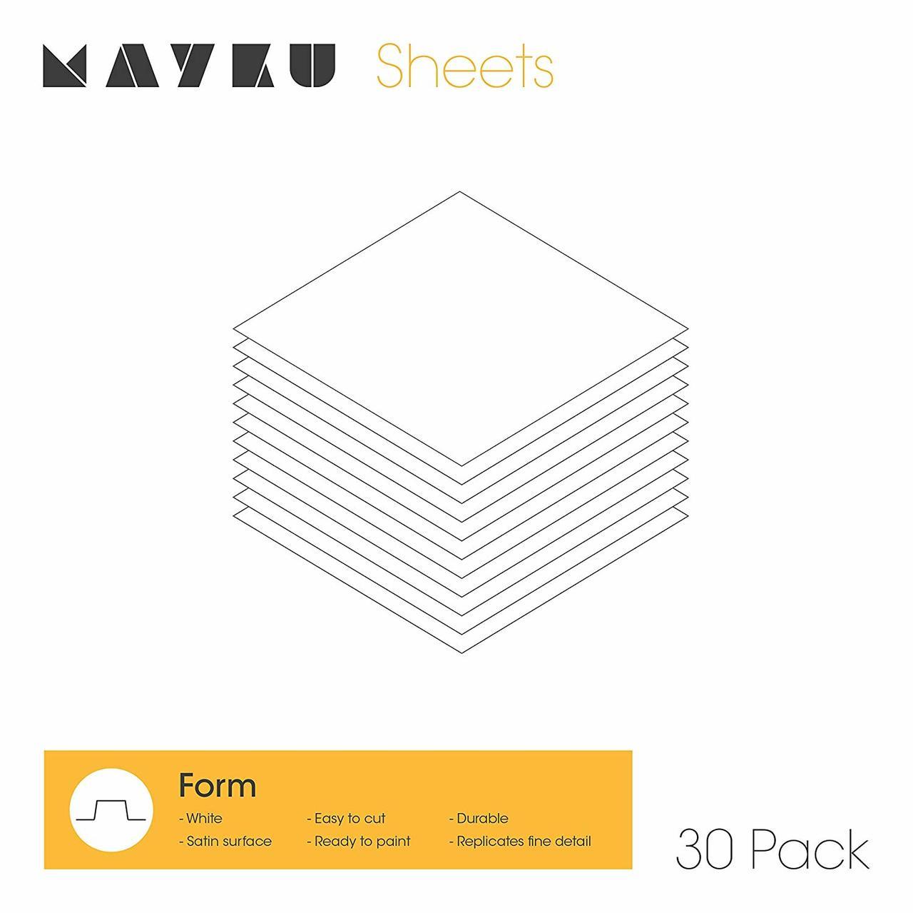 Product Mayku Form Sheets 0.5mm 30 Pack • 3D Printer Store image