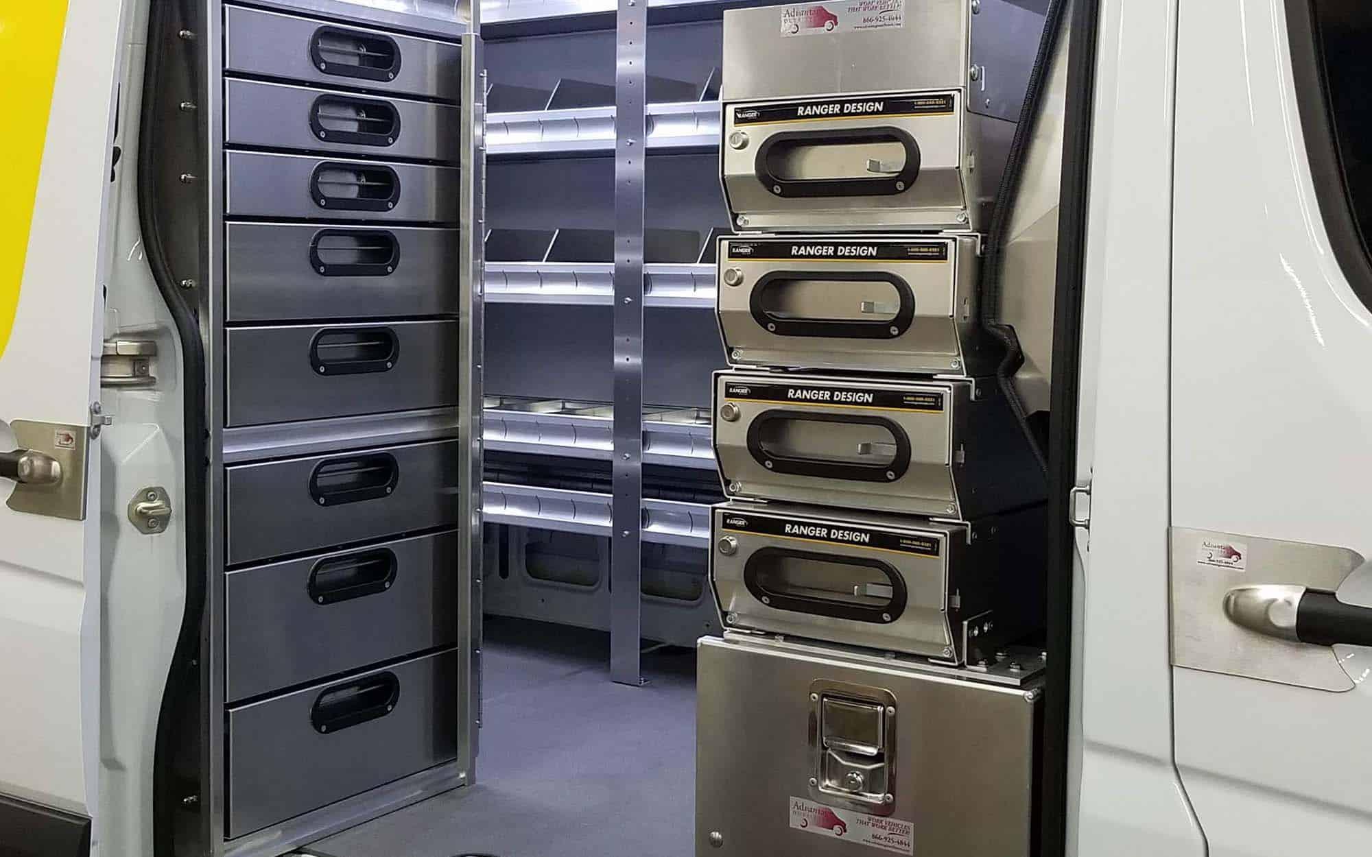 Product Storage Drawers & Cabinets for Commercial Vans image