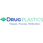 Drug Plastics and Glass Company Logo