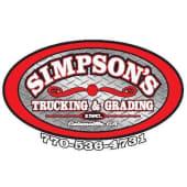 Simpson Trucking And Grading Logo