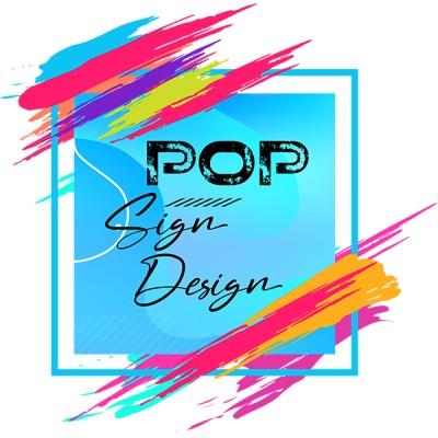 Pop Sign Design Logo
