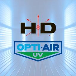 HD Industries & OptiAirUV Logo