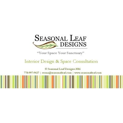 Seasonal Leaf Interior Design Logo