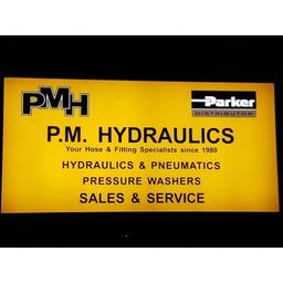 P.M. HYDRAULICS (since 1980) Logo