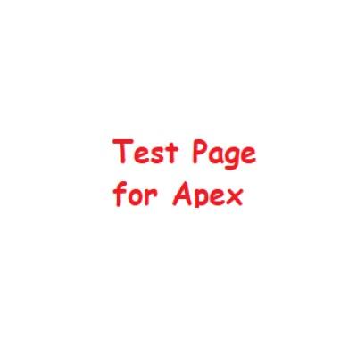 Test page for apex Logo