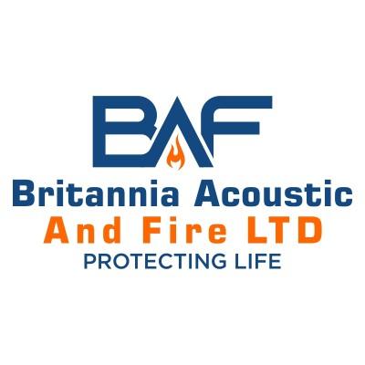 Britannia Acoustic and Fire Logo