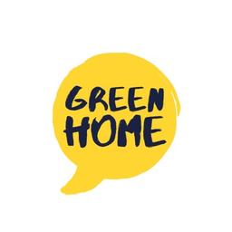 GREEN HOME 100% Biodegradable Packaging Logo