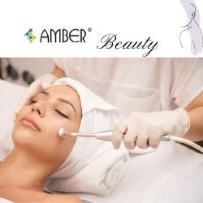 Beauty salon skin care tips-join in Amber make you more pretty Logo