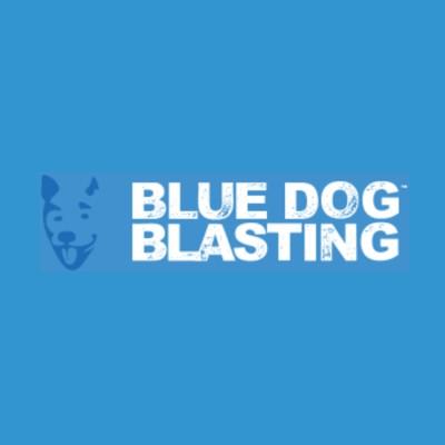 Blue Dog Blasting Logo