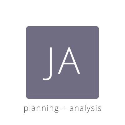 JA | planning + analysis Logo