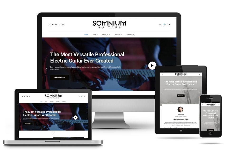 UseCase: Somnium Guitars Website