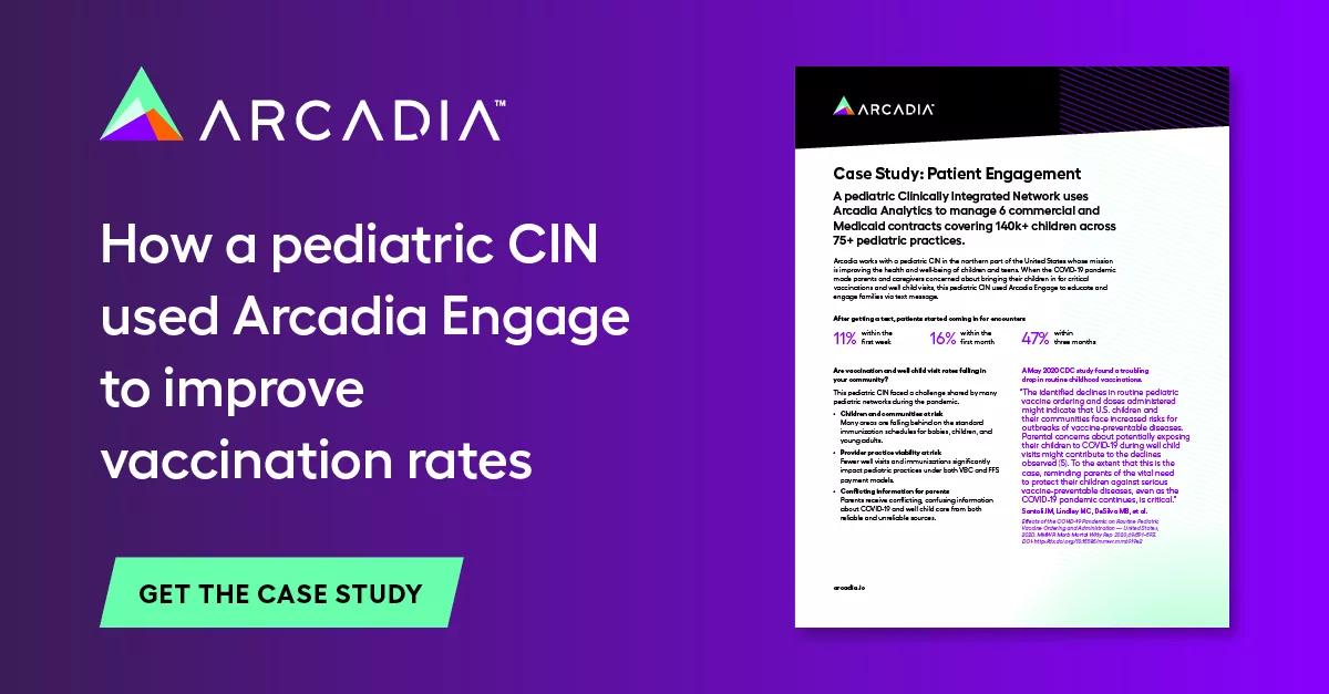 UseCase: How a pediatric CIN used Arcadia Engage to improve vaccination rates