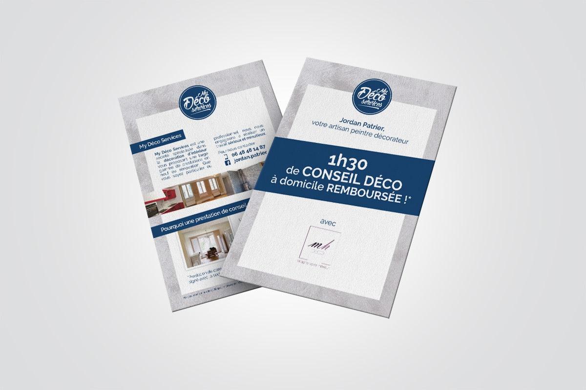 Product Réalisation du Flyer de My Déco Services | BeWithYou image