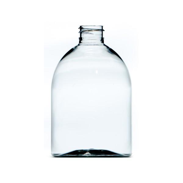 Product 500ml Clear PET Dumpy Boston Round Bottle, 28/410 Neck - BlueSky Solutions image