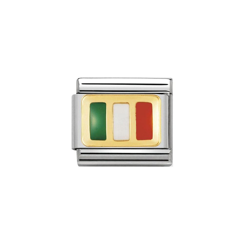 Product NOMINATION Classic Gold & Enamel Ireland Flag Charm– Bumbletree image