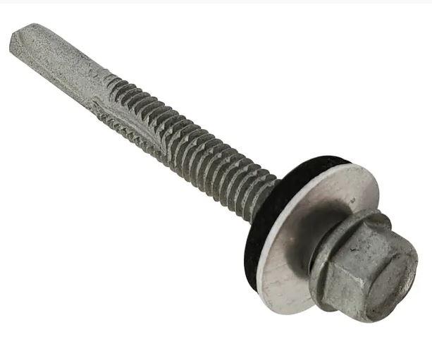Product ForgeFix TechFast Roofing Sheet to Steel Hex Screw & Washer No.5 Tip 5.5 x 60mm Box 100 - CA Trade Supplies image