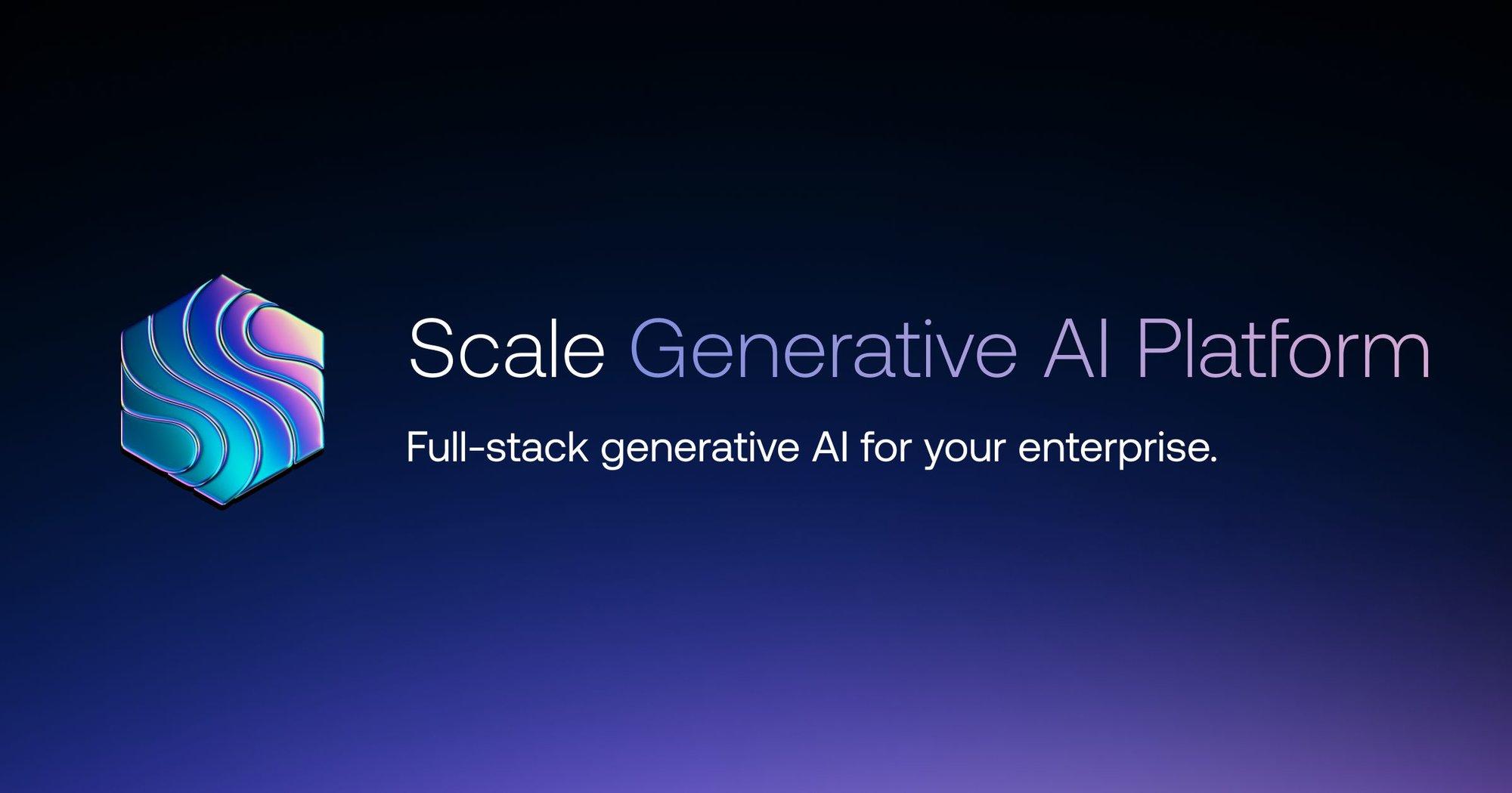 Product: Enterprise Generative AI Platform | Scale AI