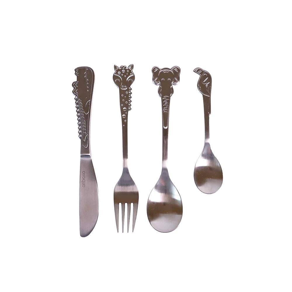 Product Ambrosia Safari 4 Piece Stainless Steel Children's Cutlery Set - MyHouse image