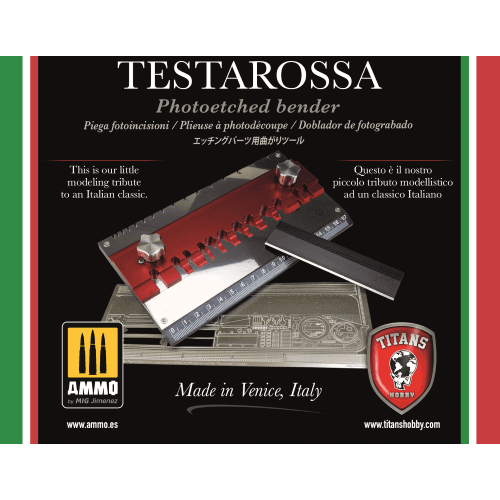 Product TITANS HOBBY: TESTAROSSA. professional bending tool in steel and aluminum for photoeteched parts and metal wire 3 in 1 image