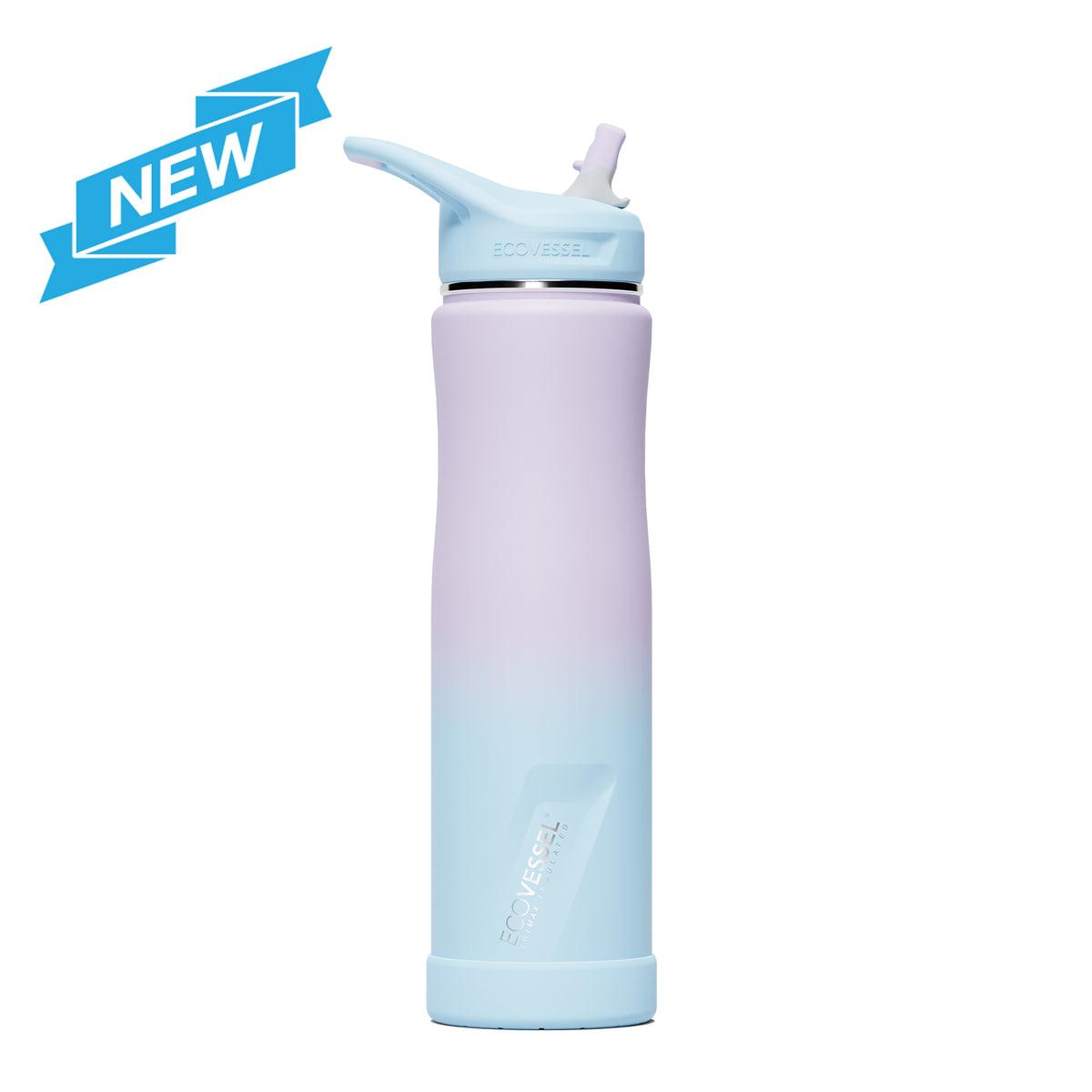 Product Insulated Straw Water Bottle - Reusable Stainless Steel Bottle with Straw Top — EcoVessel image