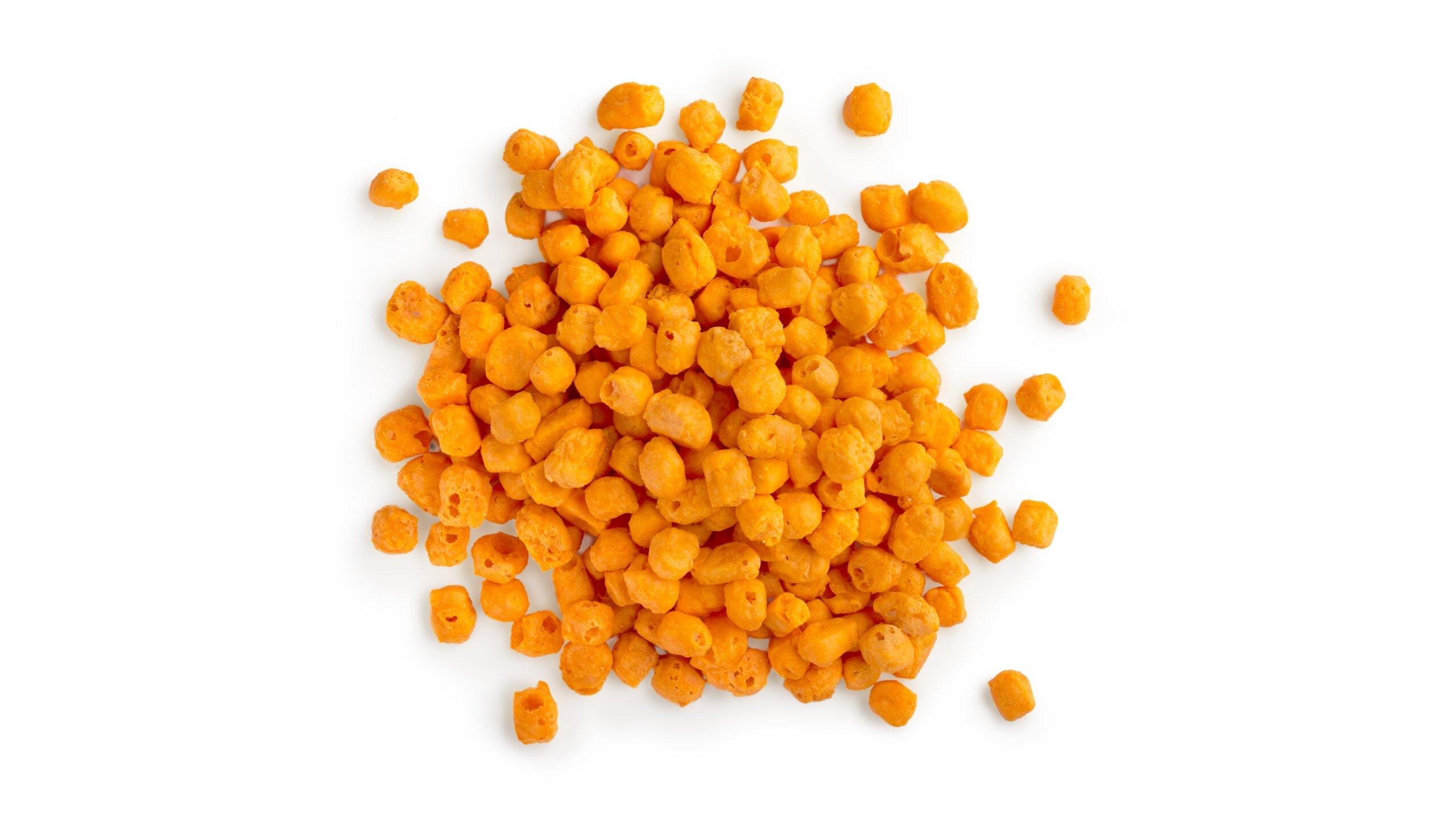 Product: Discover our popped Mimolette cheese - Cheesepop food group