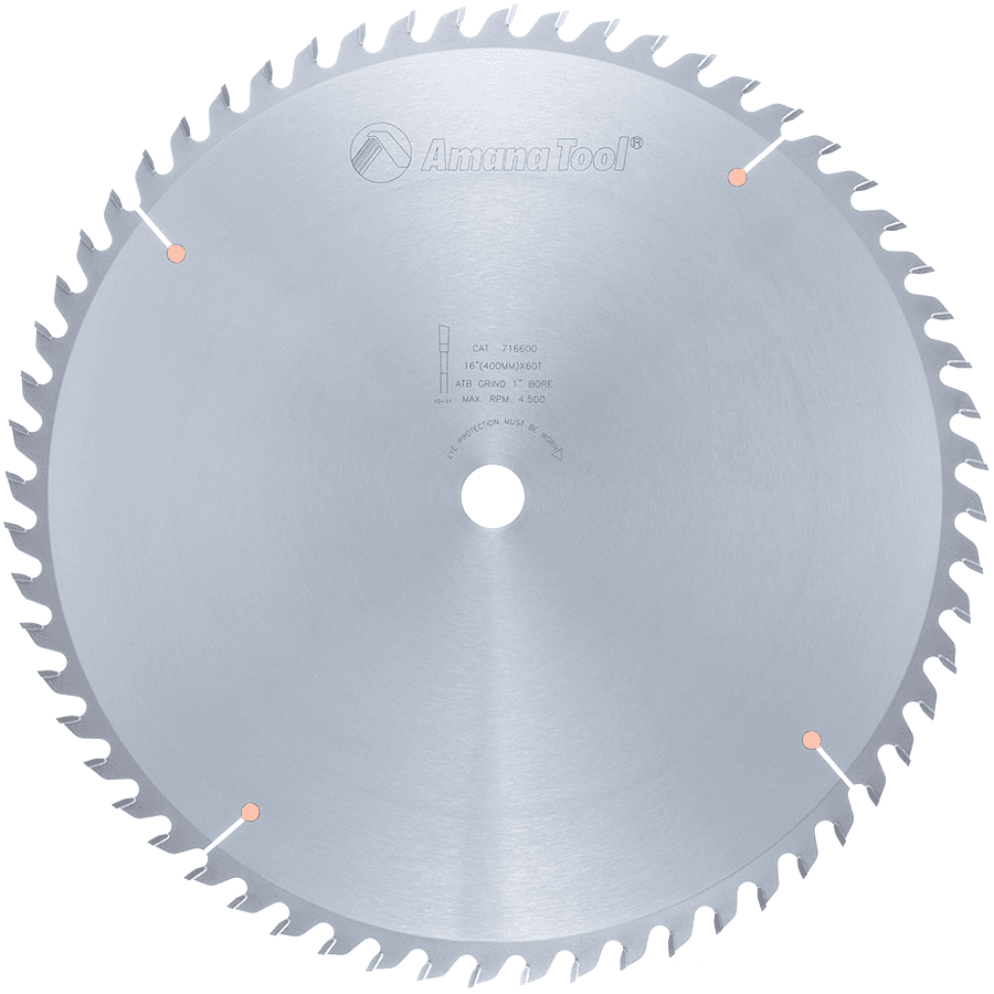 Product 716600 Carbide Tipped Heavy Duty Cut-Off and Crosscut 16 Inch Dia image