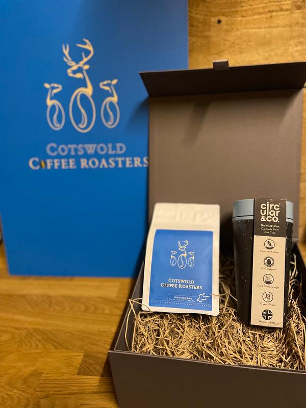 Product Gift Box | Reusable Coffee Cup | Eco Friendly Travel Mug | Whole Bean  - Cotswold Coffee Roasters image