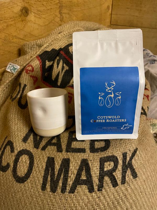 Product Gift Box | Hand made Ceramic Coffee Tumbler with Coffee - Cotswold Coffee Roasters image