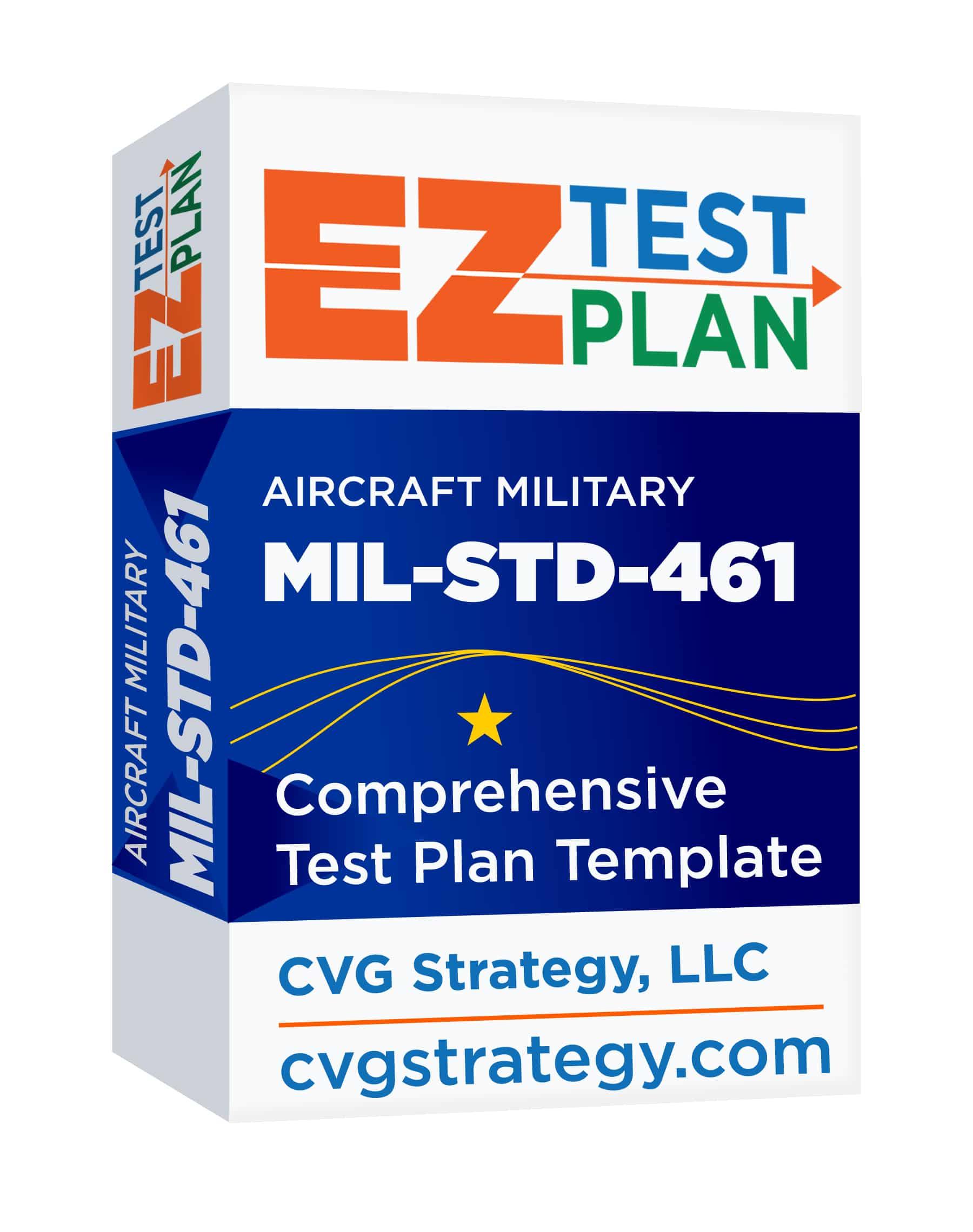Product: Aircraft Military 461G CE102 EZ-Test Plan - CVG Strategy