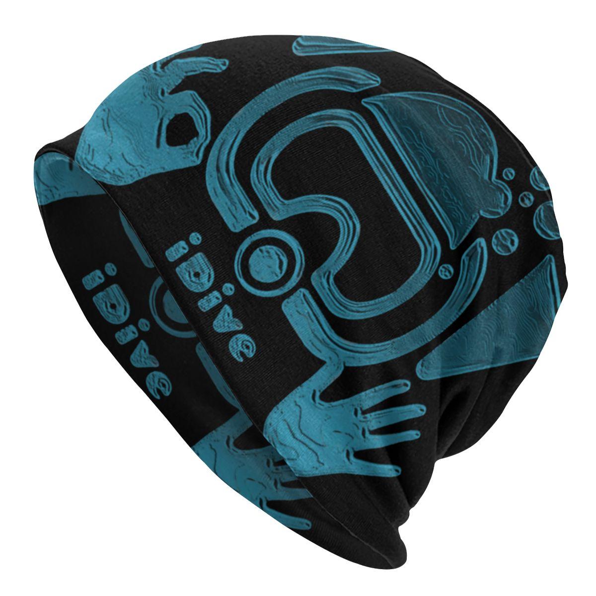 Product: Scuba Dive Aqua Blues IDive OK Caps Fashion Winter Street Skullies Bea - Diving Specials Shop