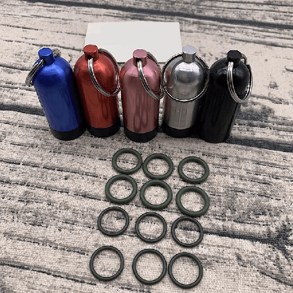 Product: Key Chain: Aluminum Mini Scuba Diving Tank with 12x O Rings - Diving Specials Shop