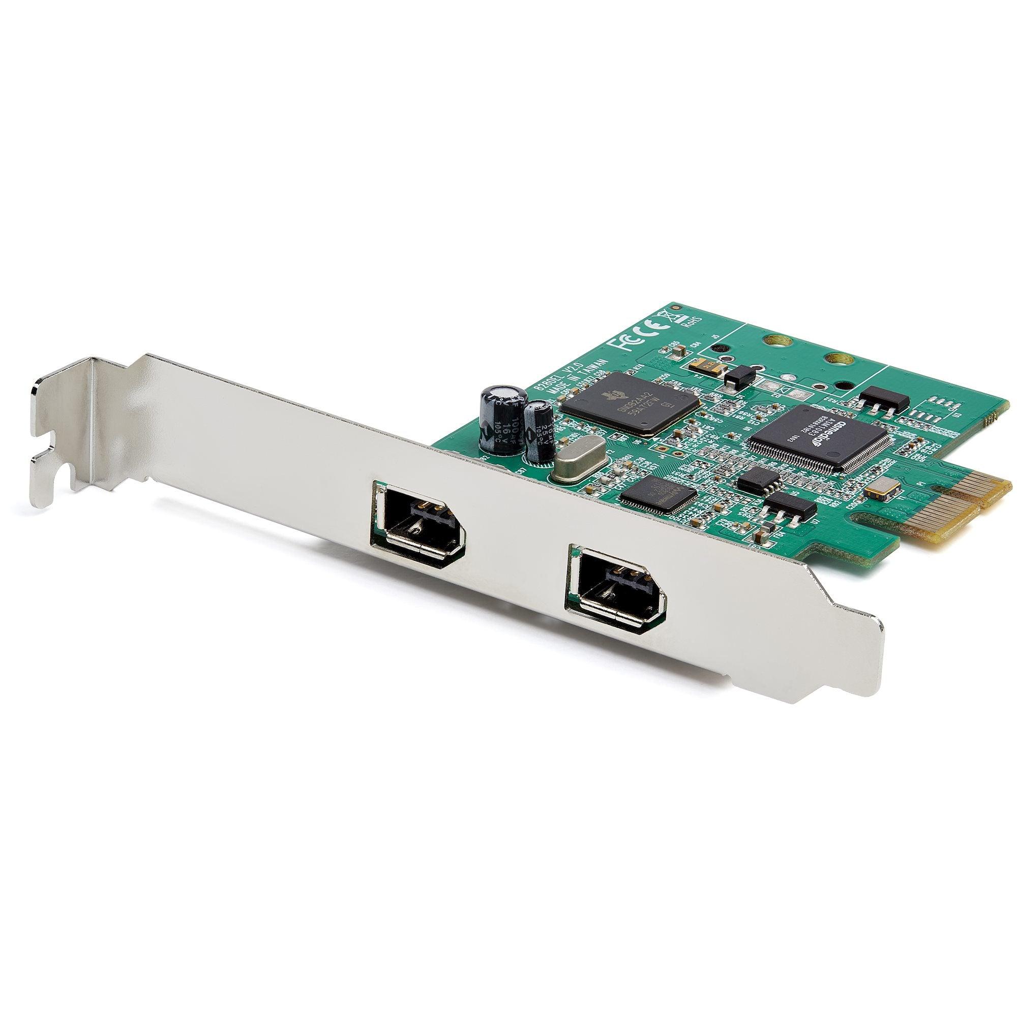 Product StarTech.com 2-Port PCI Express FireWire Card - PCIe FireWire 1394a Adapter - EuroBusiness Products UK image