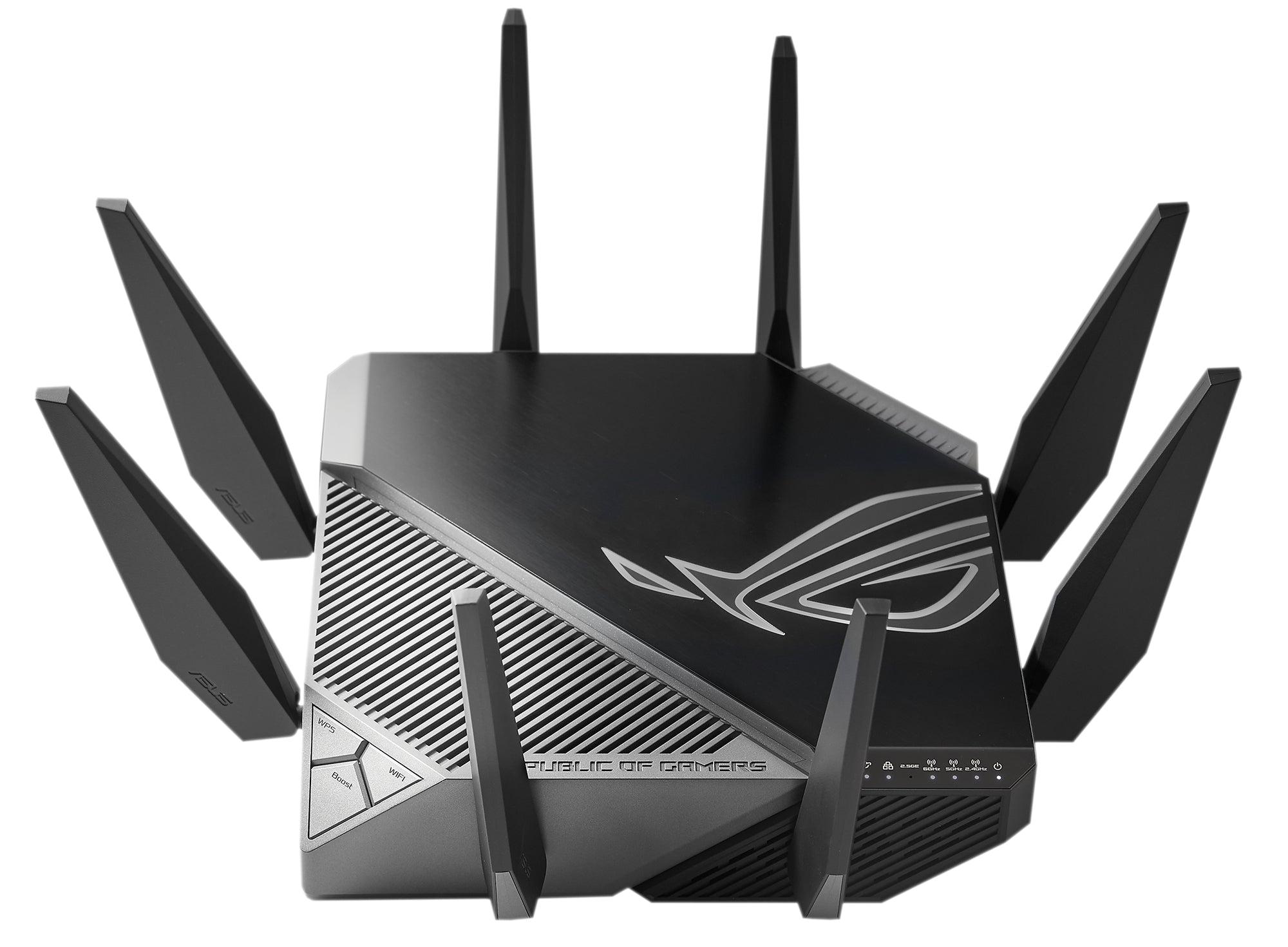 Product ASUS GT-AXE11000 wireless router Gigabit Ethernet Tri-band (2.4 GHz / 5 GHz / 6 GHz) Black - EuroBusiness Products UK image