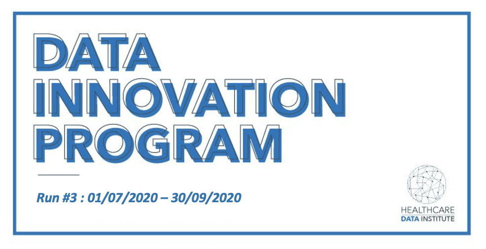 Product Le Healthcare Data Institute, premier think-tank européen dédié au Big Data Santé, lance le Run#3 de son « Data Innovation Program » - Healthcare Data Institute image