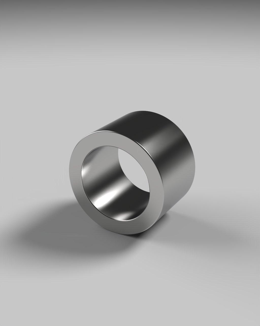 Product Neodymium Plain Hole Magnet Dia 21 X Dia15 X 14mm | Huiqiang Magnets image