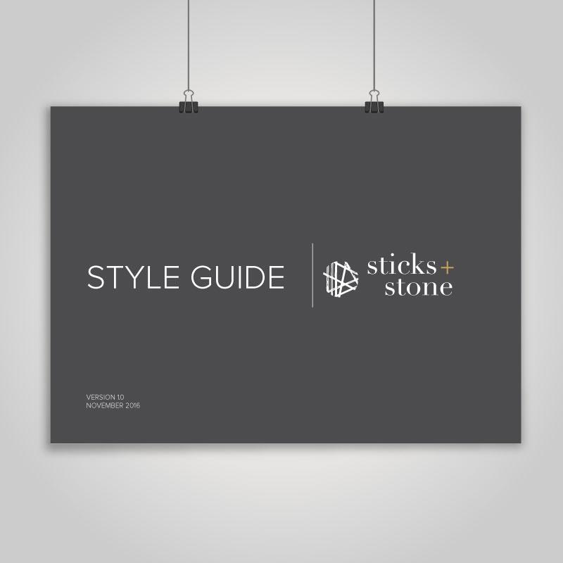 Product: Sticks + Stone Styleguide – Plain Design.