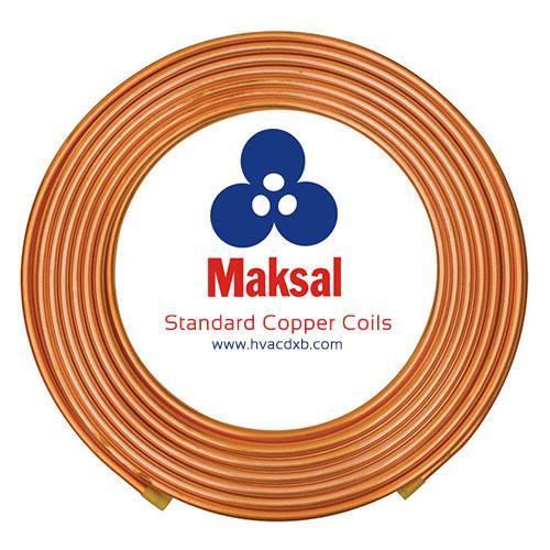 Product 1 1/8" Maksal Copper Coil - OD 28.58mm WT 1.27mm - 50ft 15.24 Metre Coils - Standard - AL Kassar Air Conditioning, AC Spare Parts Supplier in Dubai image