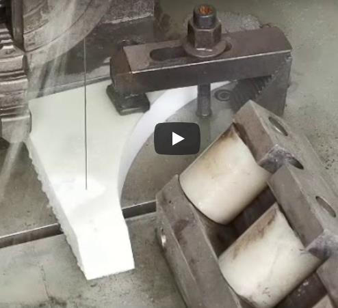 Product Teflon cutting with diamond wire sawing machine - Diamond Endless Wire image