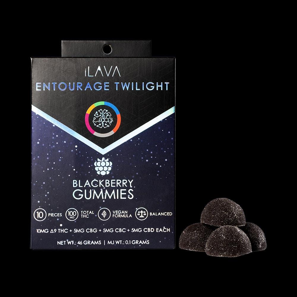 Product: Entourage Twilight Multi Cannabinoid Blackberry Gummies - iLAVA