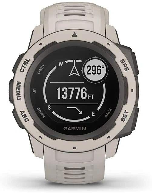 Product Garmin Instinct Rugged Outdoor Smartwatch, Built-in Sports Apps and Health Monitoring, Tundra image