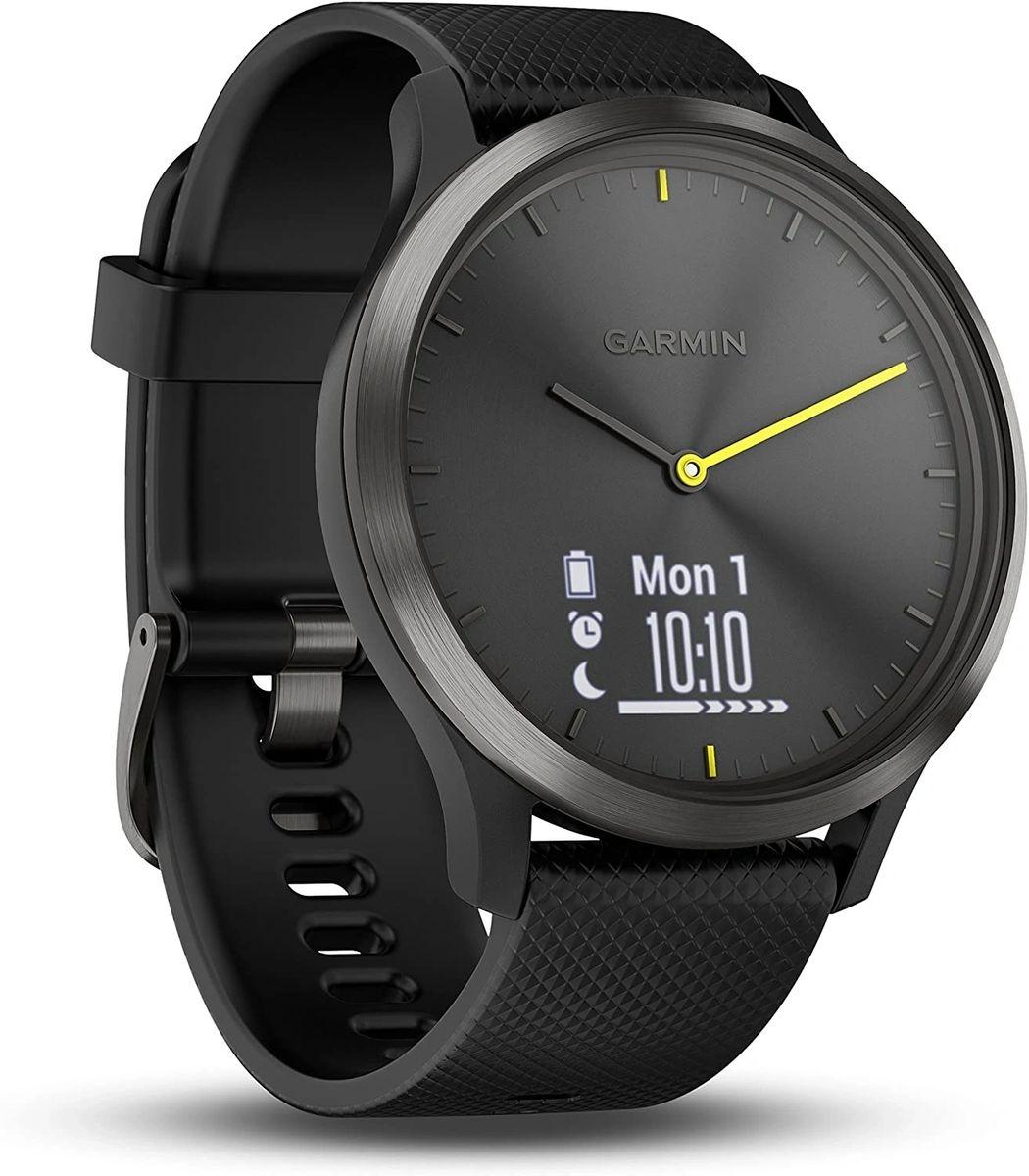 Product Garmin Vivomove HR Hybrid Smart Watch - Black with Black Band image