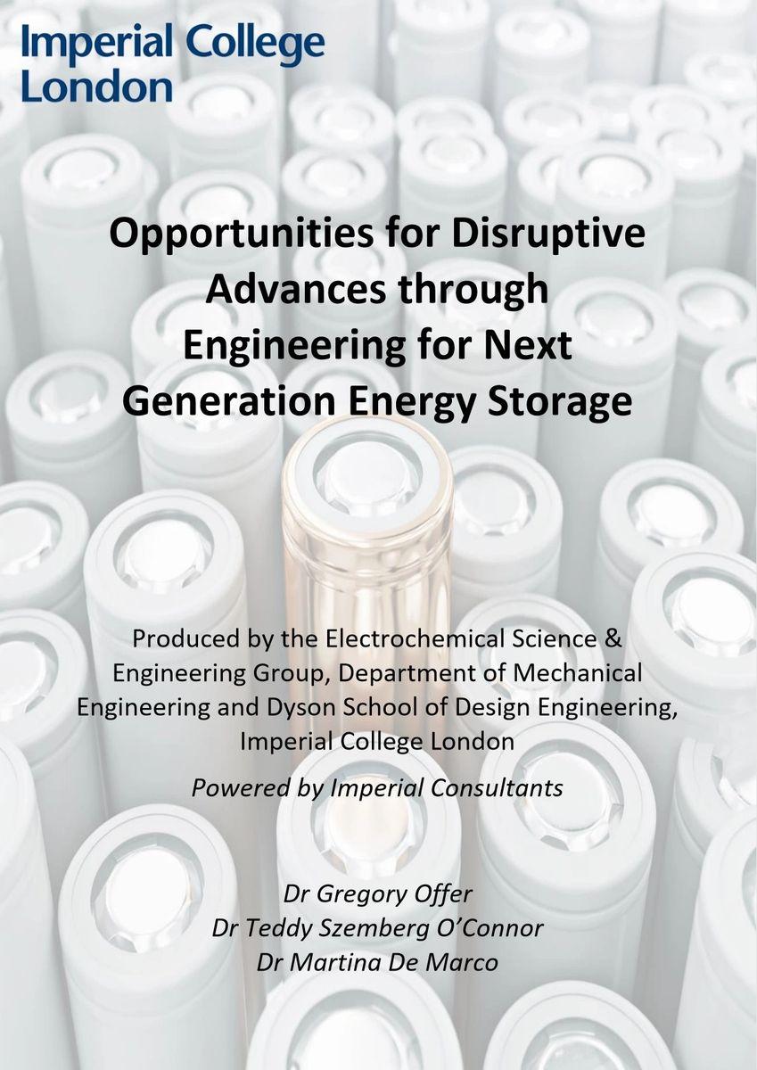 Product Opportunities for Disruptive Advances through Engineering for Next Generation Energy Storage image