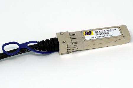 Product CAB-S-S-25G-2M-NV | Arista | 25GE BASE-CU SFP+ passive copper Direct Attach Cable (DAC) assembly, 2 meters | InterOptic image