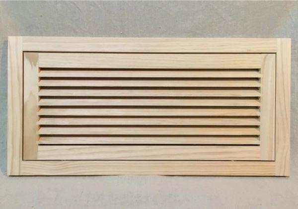 Product 25x10 Wood Return Air Filter Grille | WoodAirGrille.com image