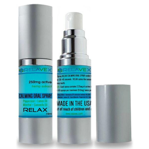 Product Relax Calming Spray with 250mg of Pure Hemp Extract | Relavex Health and Beauty Products image