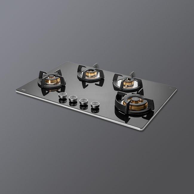 Product BLH-F 804/804X BLK Built in Hob, Auto Ignition, 4 Full Brass Burners image