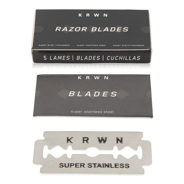 Product: 
      Double Edged Razor Blades | Pack of 5 - KRWN