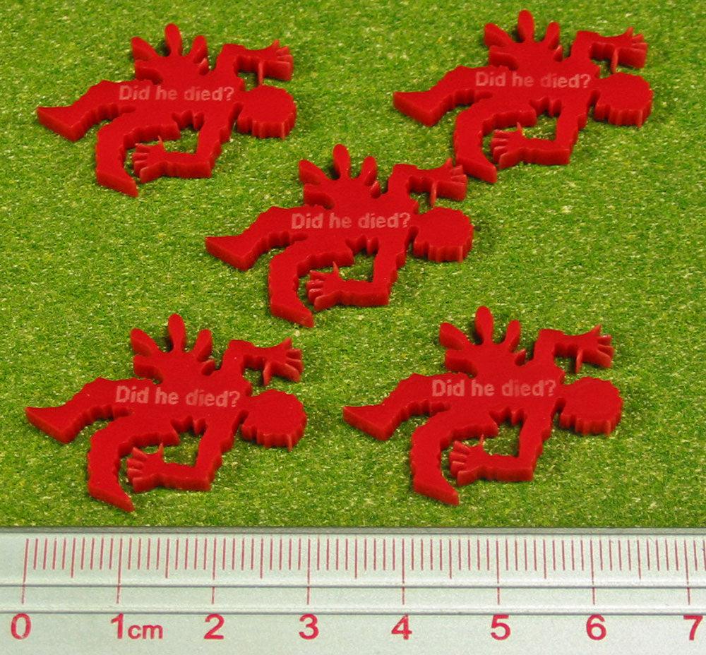 Product Did He Died? Tokens, Red (5) — LITKO Game Accessories image