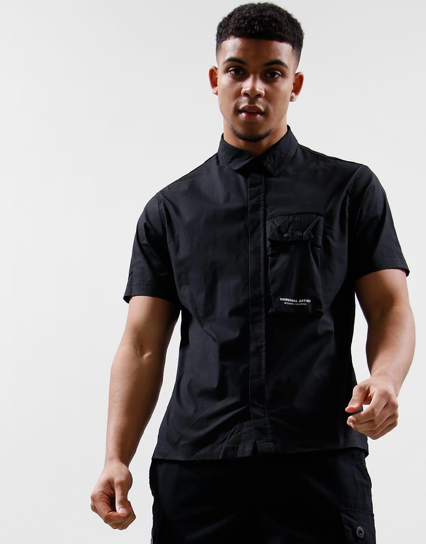 Product: SHOP Gaberdine Short Sleeve Shirt // Black - Marshall Artist//