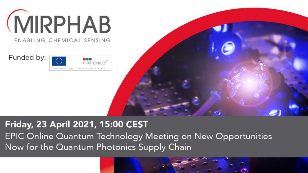 Product MIRPHAB at Online Quantum Technology Meeting on New Opportunities Now for the Quantum Photonics Supply Chain - Mirphab image